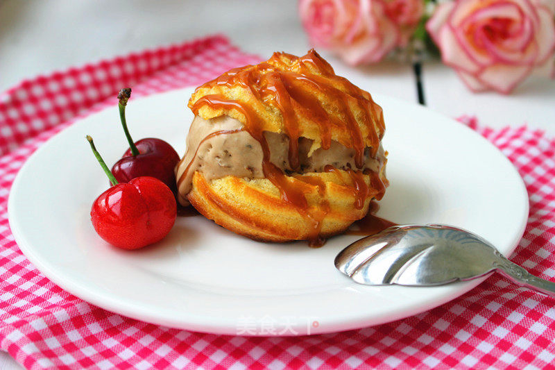 Salted Caramel Ice Cream Puffs recipe