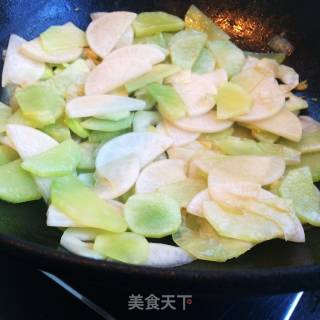 Double Jade Slices in Oyster Sauce recipe