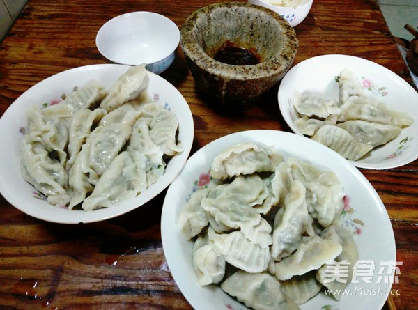 Green Vegetables and Pork Dumplings recipe