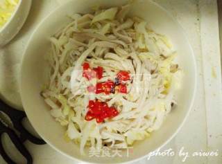 Pleurotus Eryngii Mixed with Cabbage Heart recipe