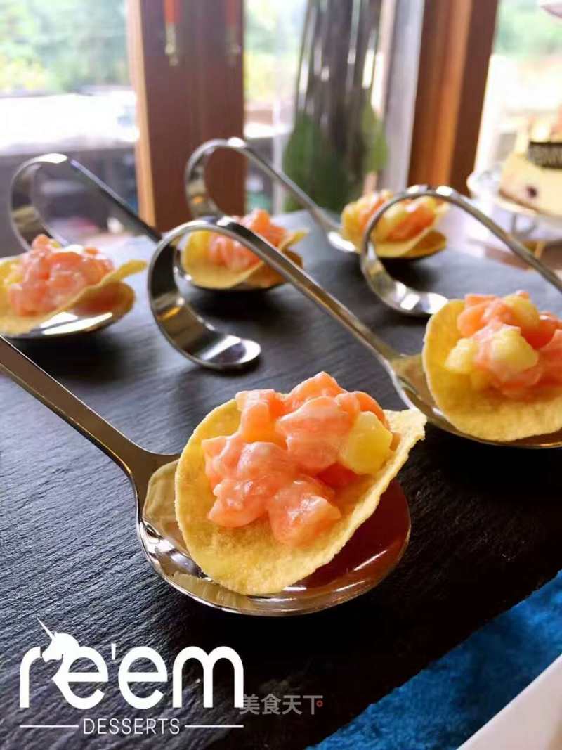 Salmon Mango Crisp recipe