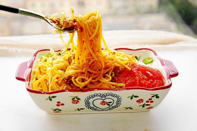 Sour and Spicy Corn Noodles recipe