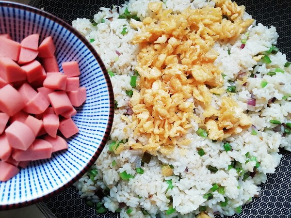 Fried Rice with Germ Rice and Mixed Vegetables recipe