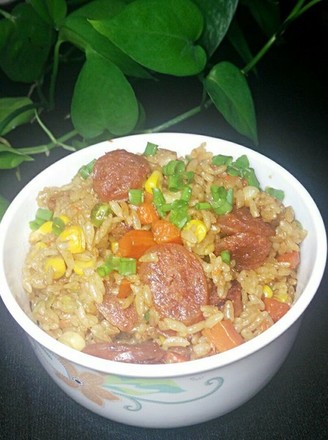 Rice Cooker with Sausage Braised Rice