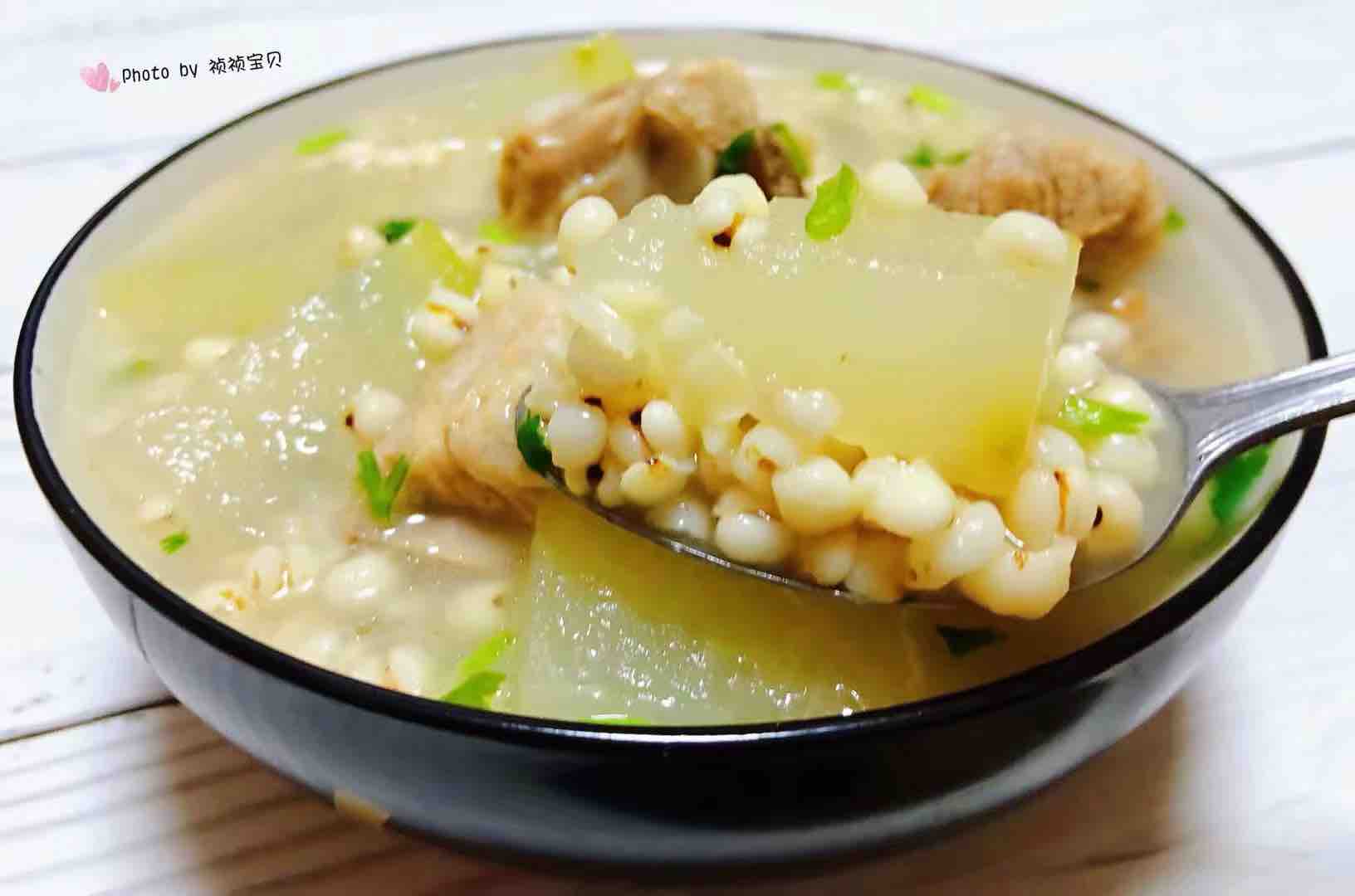 Winter Melon and Barley Pork Rib Soup recipe