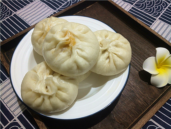 Shredded Pork Buns with Plum and Bamboo Shoots recipe