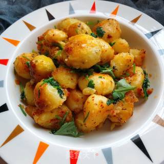 Pan-fried Baby Potatoes recipe