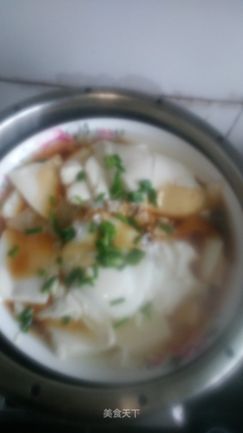 Tofu Steamed Egg with Minced Meat recipe