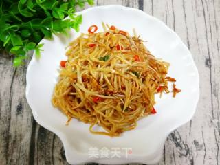 Enoki Mushroom with Garlic Spicy Sauce recipe