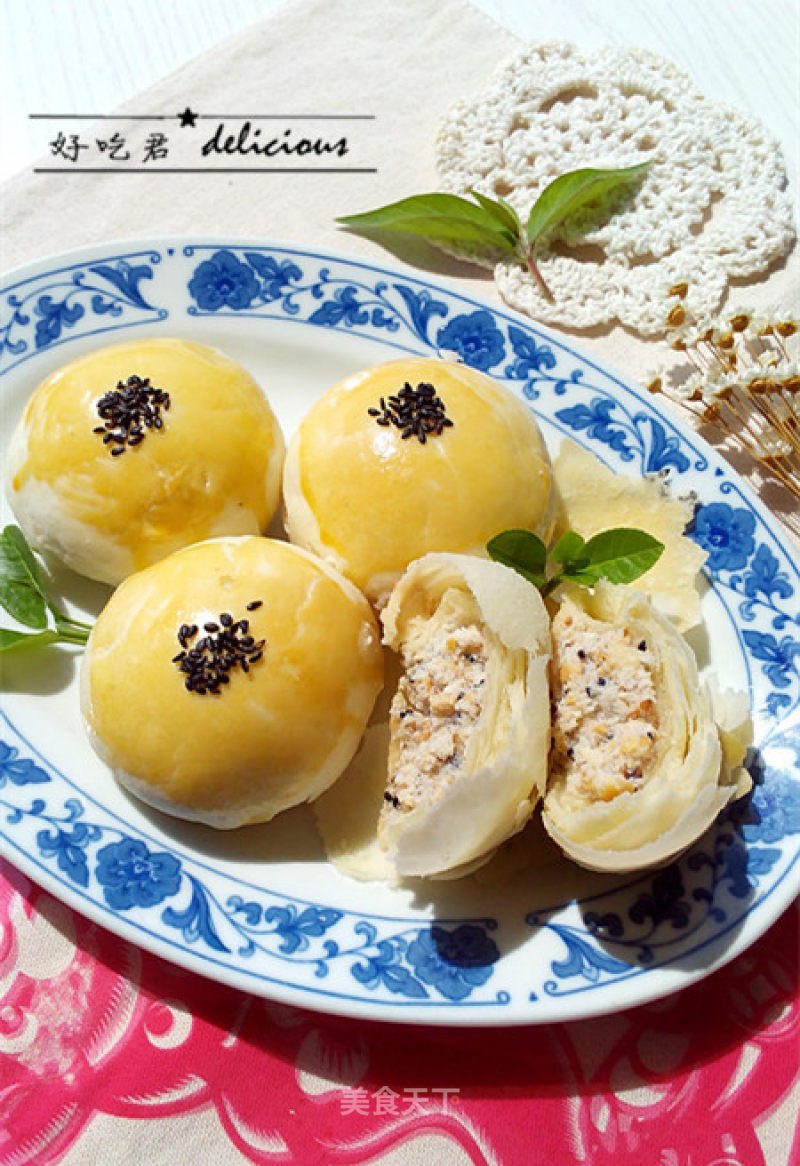 Meringue Five-core Moon Cakes recipe