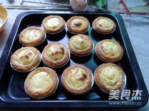 Blueberry Sauce Egg Tart recipe