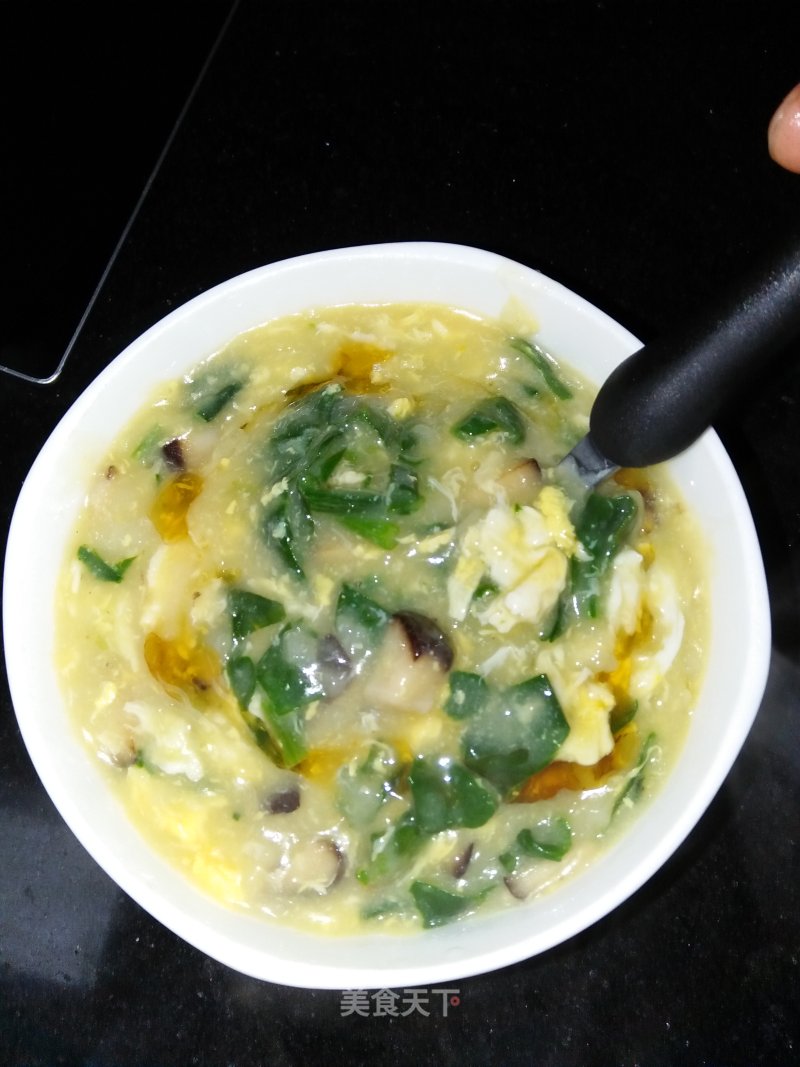 Spinach Salty Pimple Soup recipe