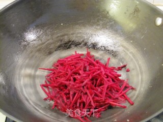 Stir-fried Dried Tofu with Beetroot recipe