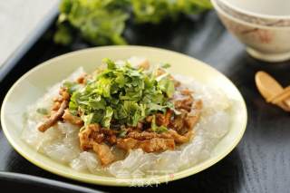 Coriander Shredded Pork with Peeled recipe