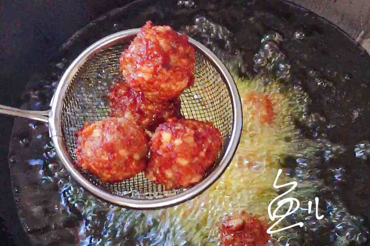 Lotus Root Meatballs recipe