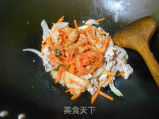 Kimchi Fried Rice Cake recipe