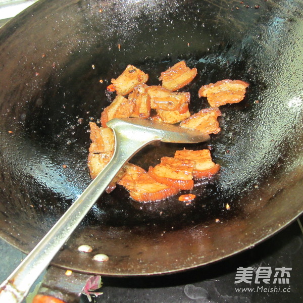 Stir-fried Dongpo Pork with Dried Radish recipe