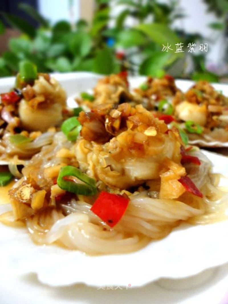 Steamed Scallops with Garlic Vermicelli recipe