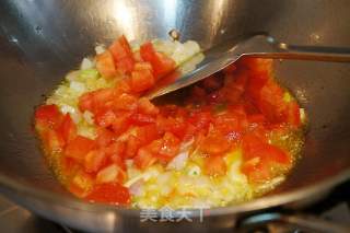 Tomato Shrimp Pasta with Okra Green Pepper recipe