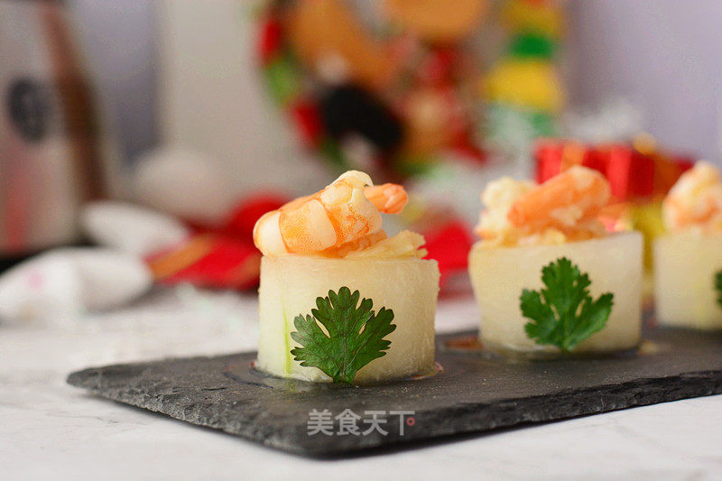 Steamed Winter Melon with Shrimp and Scallop recipe