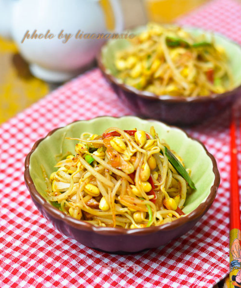 Spicy Stir-fried Soy Sprouts recipe