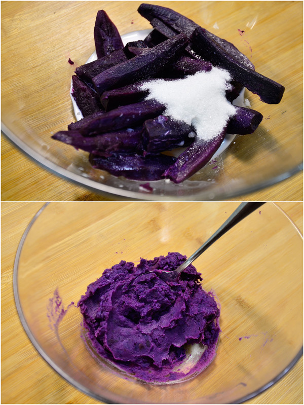 Purple Sweet Potato Cheese Pizza recipe