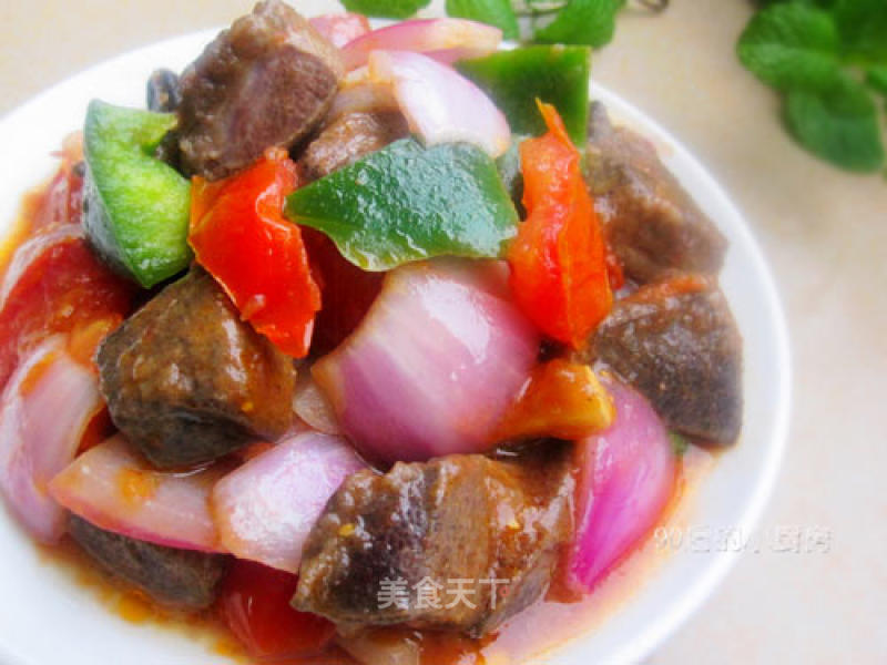 [pork Liver with Black Pepper and Tomato Sauce] recipe
