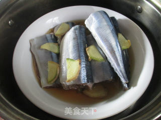 Steamed Saury recipe