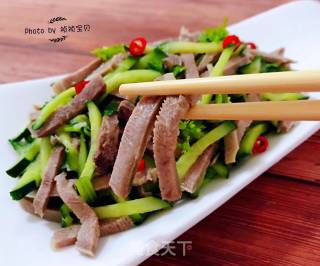 Cucumber Pork Tongue recipe