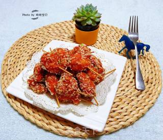 Crispy Fried Toothpick Chicken Thigh recipe