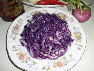 Let Spring Also be Cool-cold Purple Cabbage recipe