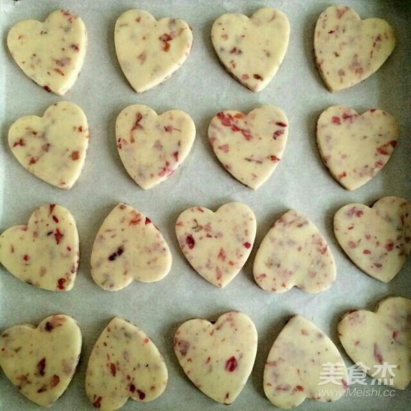 Heart Shaped Rose Biscuits recipe