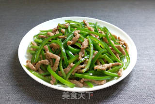 Green Pepper Shredded Pork recipe