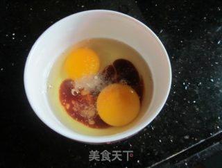 Steamed Egg Custard with Crab Noodles recipe