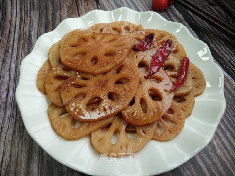 Hot and Sour Crispy Lotus Root Slices recipe