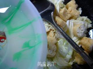 Stir-fried Beef Cabbage with Tofu in Oil recipe