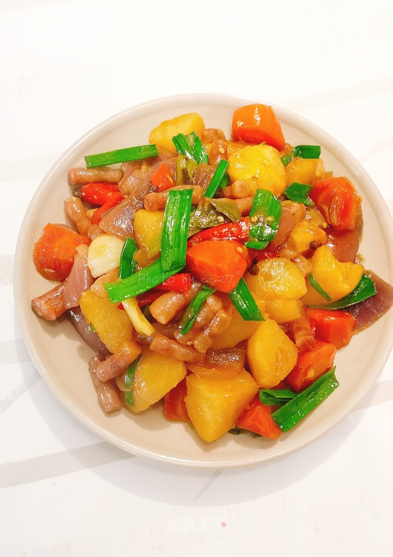 Spicy Sausage with Potatoes recipe