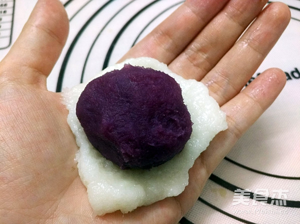 Purple Sweet Potato Glutinous Rice Cake recipe