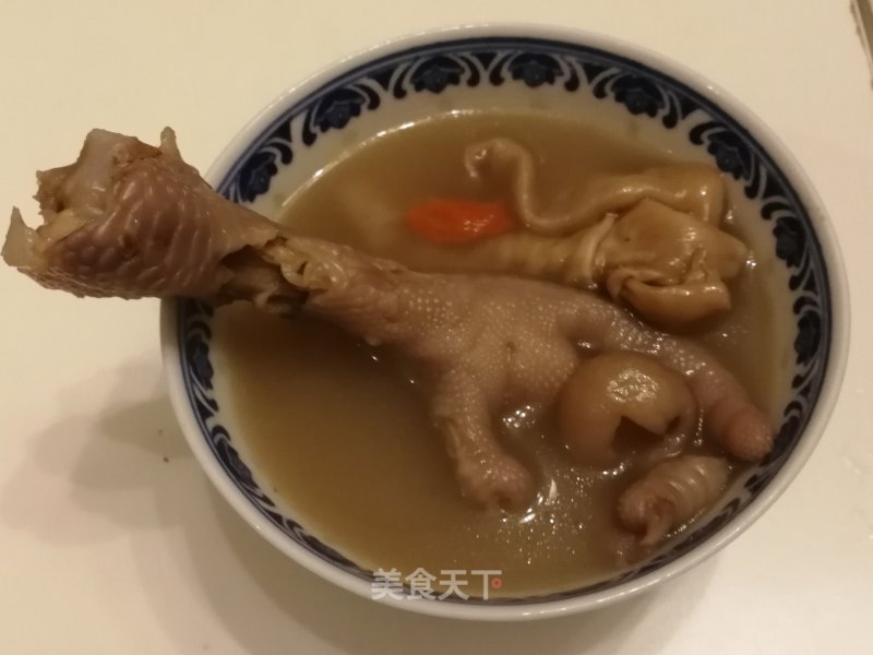 Fish Maw and Yam Chicken Feet Soup recipe