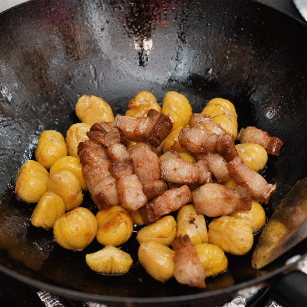 Braised Pork with Chestnuts recipe