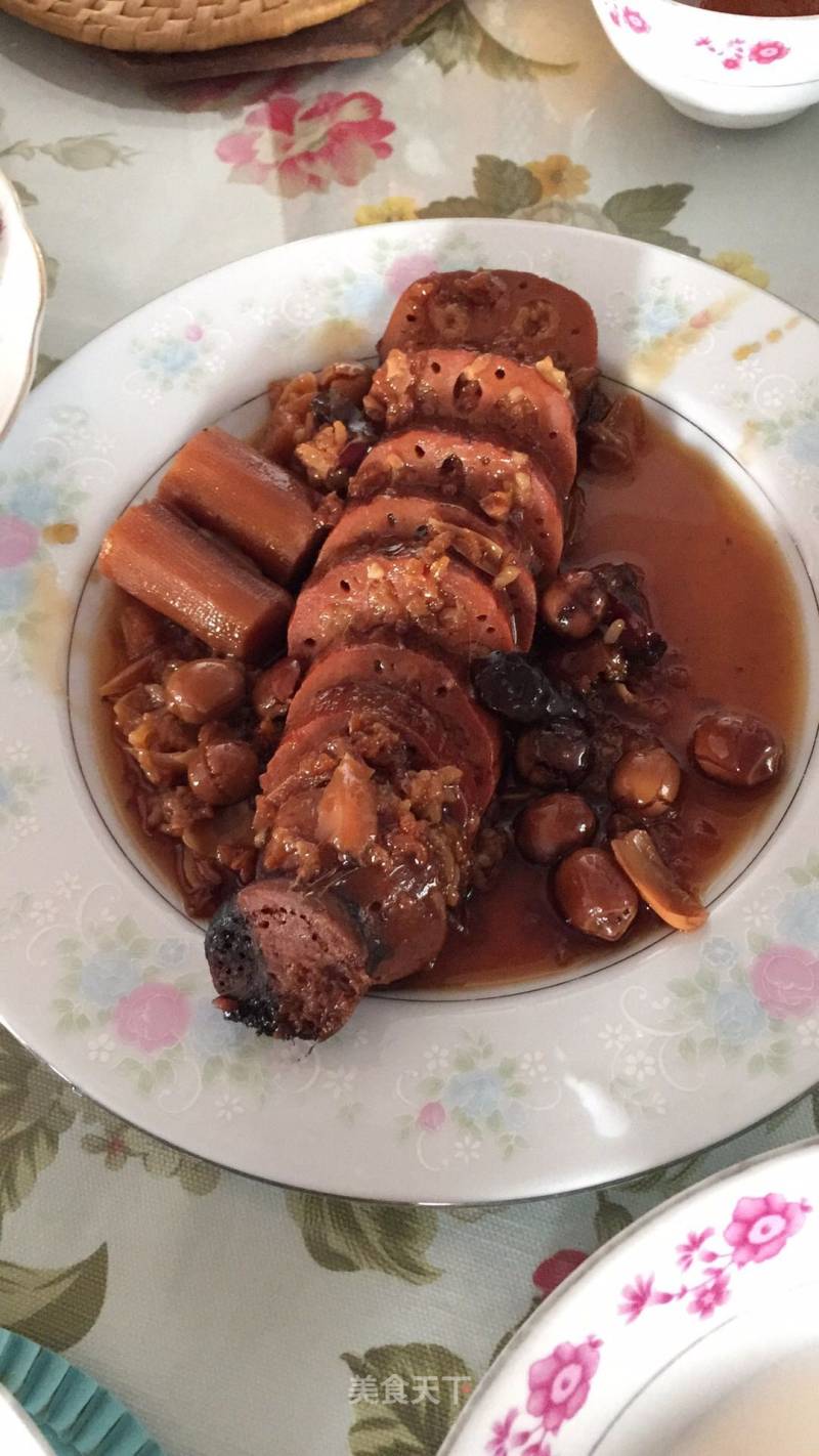 Candied Glutinous Rice and Lotus Root recipe