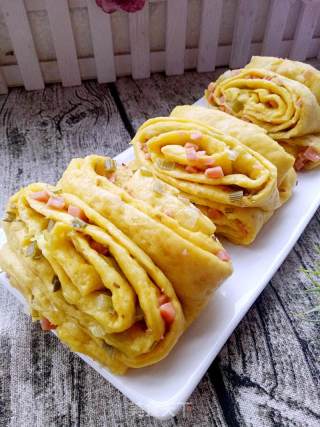 Chive Ham Pumpkin Roll recipe