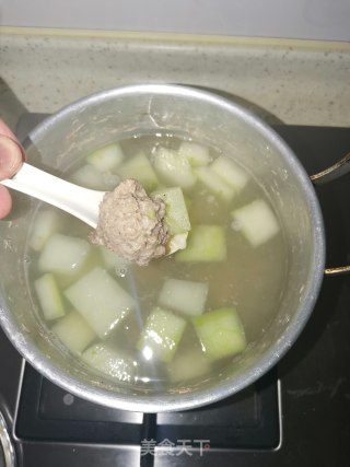 Winter Melon Shrimp Skin Meatball Soup recipe