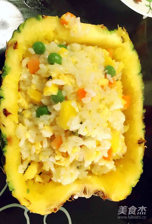 Temptation Pineapple Banana Egg Fried Rice recipe