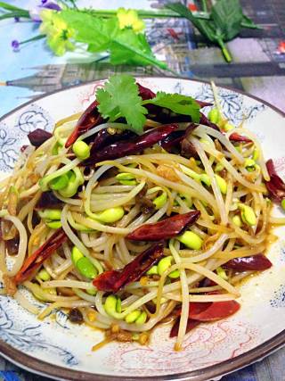 Spicy Stir-fried Soy Sprouts recipe