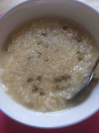 Corn Mung Bean Rice Porridge recipe