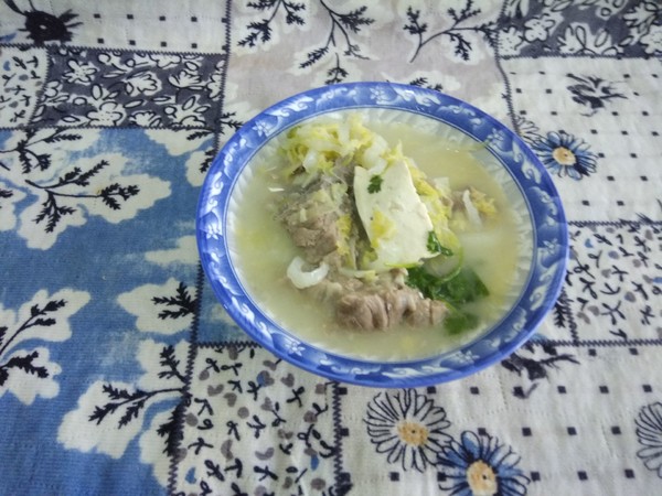 Cabbage Tofu Soup recipe