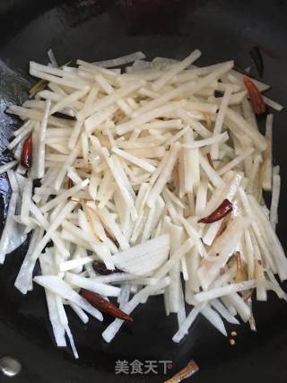 Vegetarian Stir-fried White Radish recipe