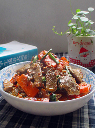 Stir-fried Pork Liver with Carrots recipe