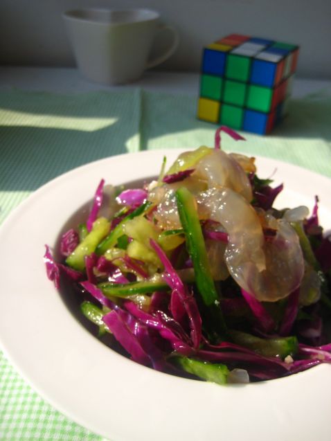 Purple Cabbage Mixed with Jellyfish recipe